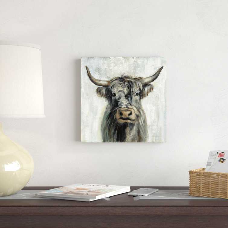 Loon Peak Highland Cow by Silvia Vassileva Wrapped Canvas